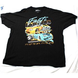 Fast & Furious Graphic Tee 3XL 100% Cotton Black Universal Studios Mens‎